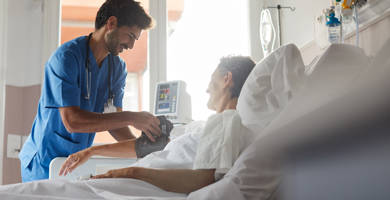 Nurse in a hospital Nurse in a hospital