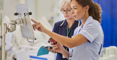 Nurse in a hospital Nurse in a hospital